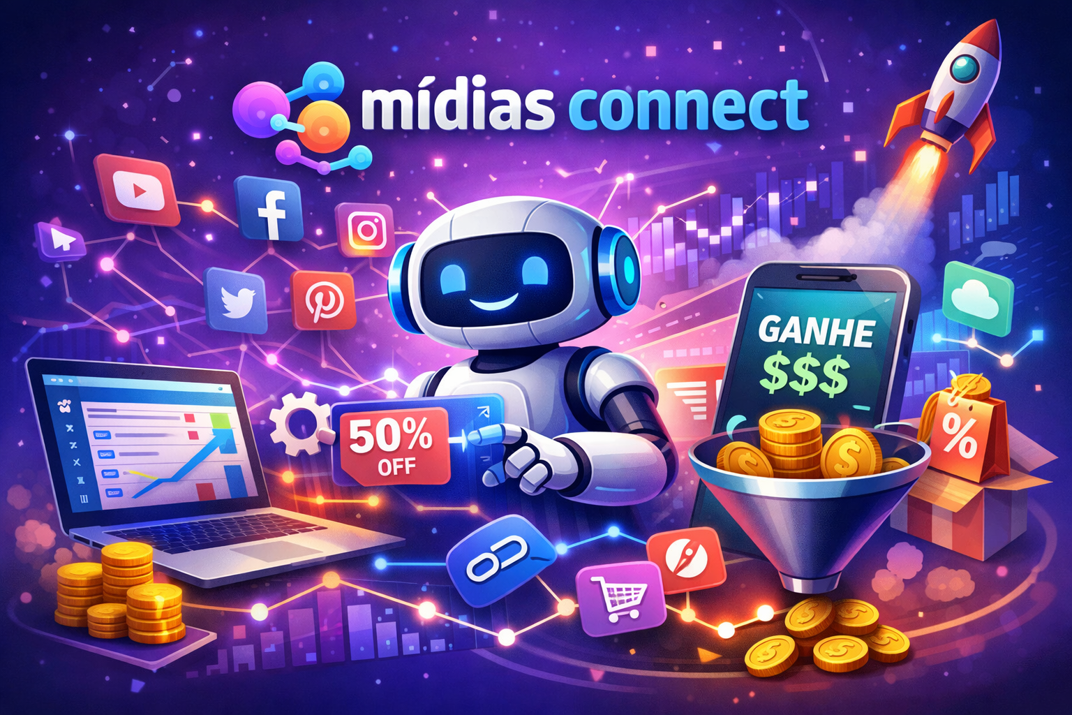 Arte promocional do MDIAS CONNECT
